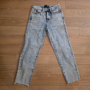 Fashion Nova Acid Wash Straight Leg Jeans- 5